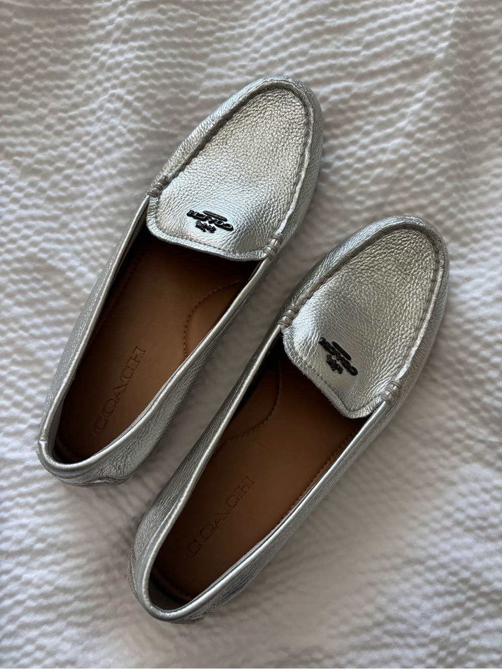 Coach Metallic Loafers - Picture 2 of 10